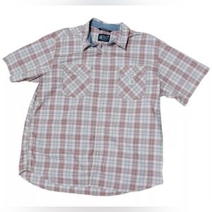 Carhartt Short Sleeve Button Shirt Size 2XL Men's Relaxed Fit Plaid